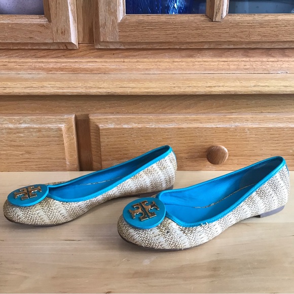 Tory Burch raffia straw Reva ballet flats - Picture 10 of 10